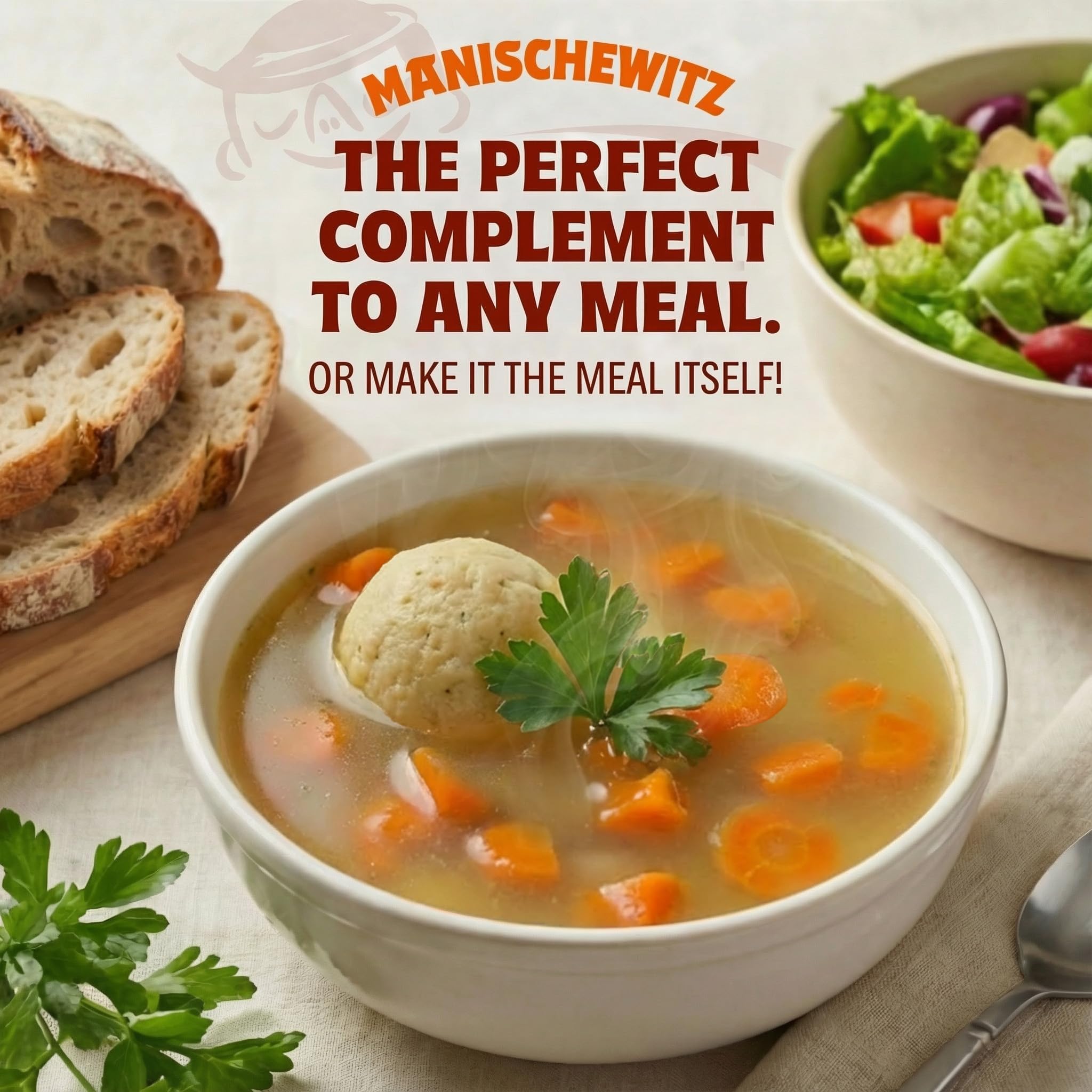 Manischewitz Chicken Matzo Ball Soup, 24 oz (4 Pack) | Authentic Homemade Taste with Real Matzo Balls | NO Artificial Flavors or Preservatives | Ready to Heat & Serve - Image 4