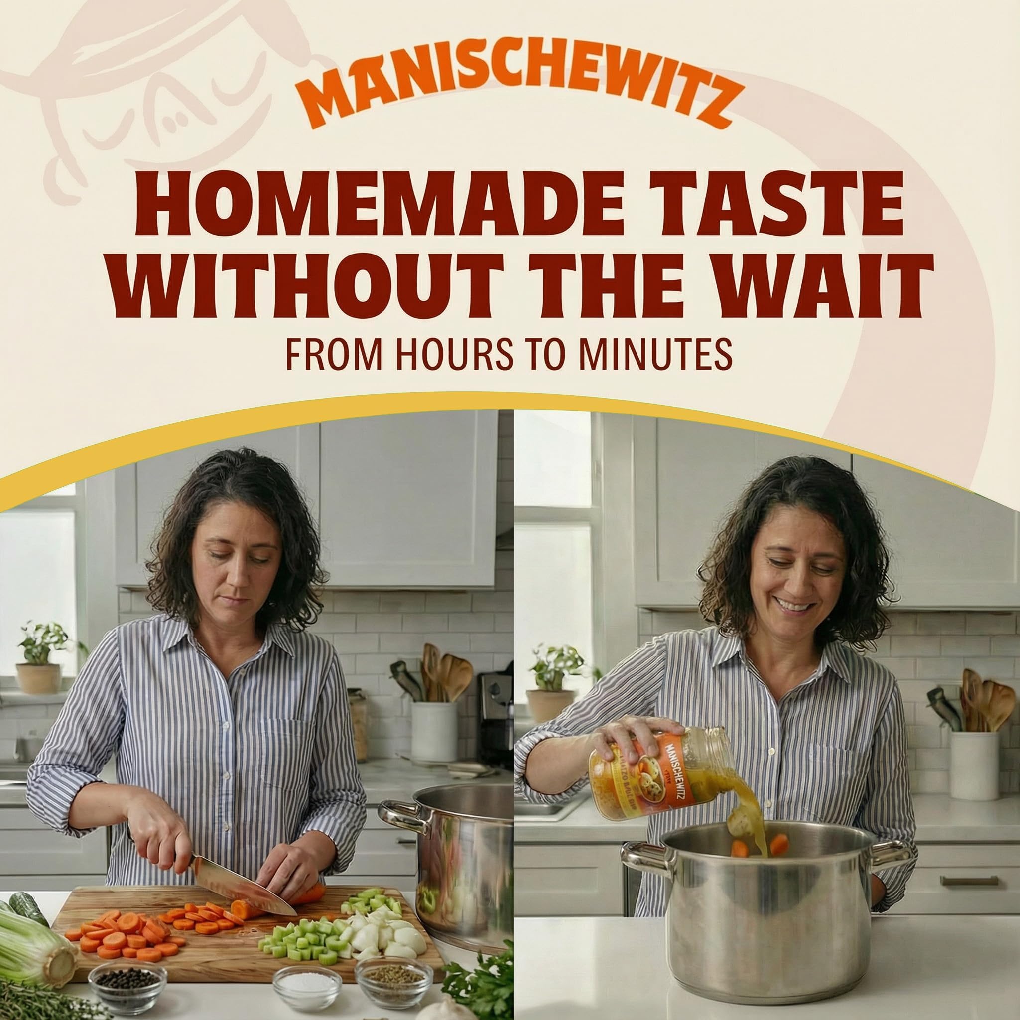 Manischewitz Chicken Matzo Ball Soup, 24 oz (4 Pack) | Authentic Homemade Taste with Real Matzo Balls | NO Artificial Flavors or Preservatives | Ready to Heat & Serve - Image 6