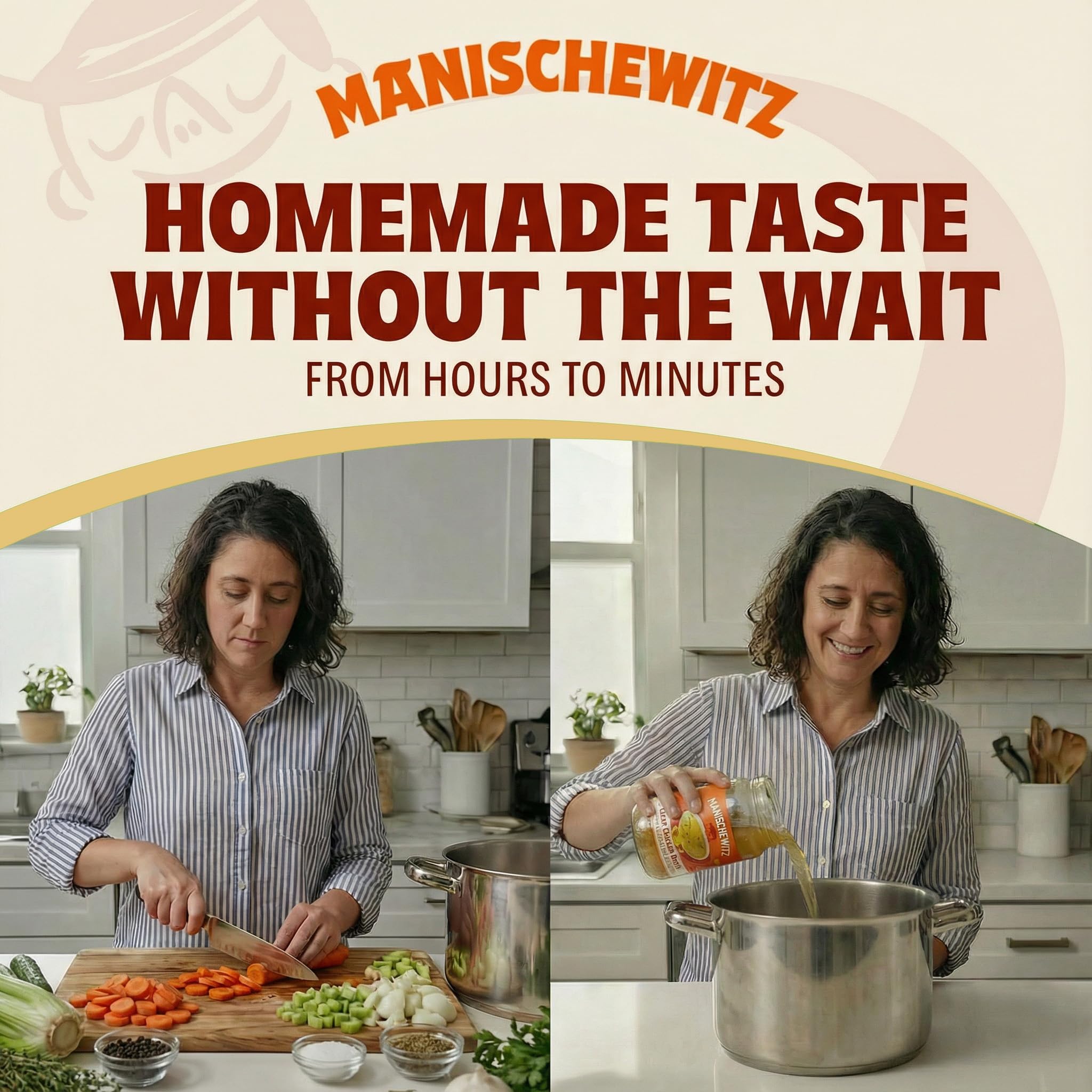 Manischewitz Clear Chicken Broth, 24 oz (4 Pack) | Authentic Homemade Taste Chicken Stock | NO Artificial Flavors, Preservatives | Premium Soup Base | Ready to Serve - Image 6