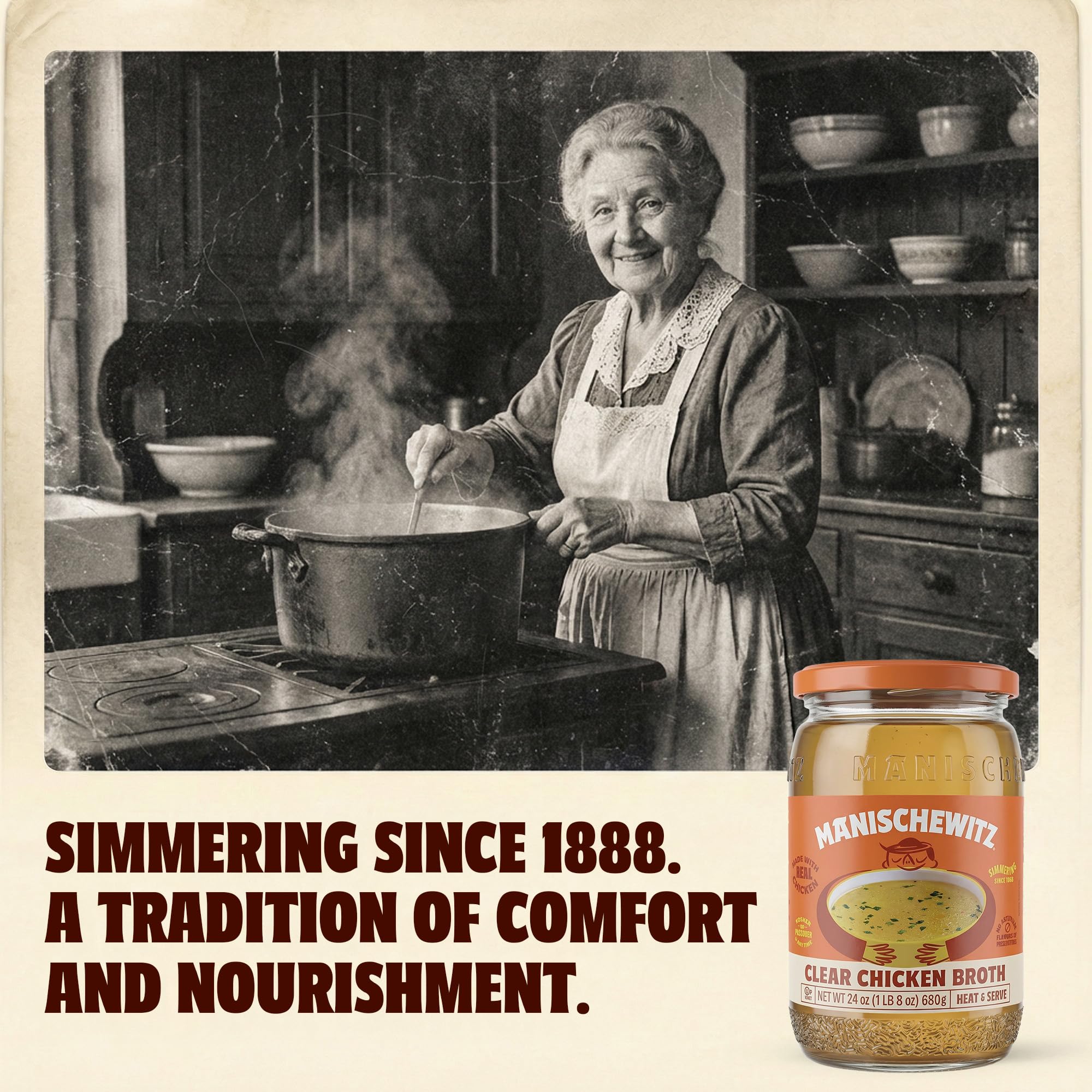 Manischewitz Clear Chicken Broth, 24 oz (4 Pack) | Authentic Homemade Taste Chicken Stock | NO Artificial Flavors, Preservatives | Premium Soup Base | Ready to Serve - Image 8