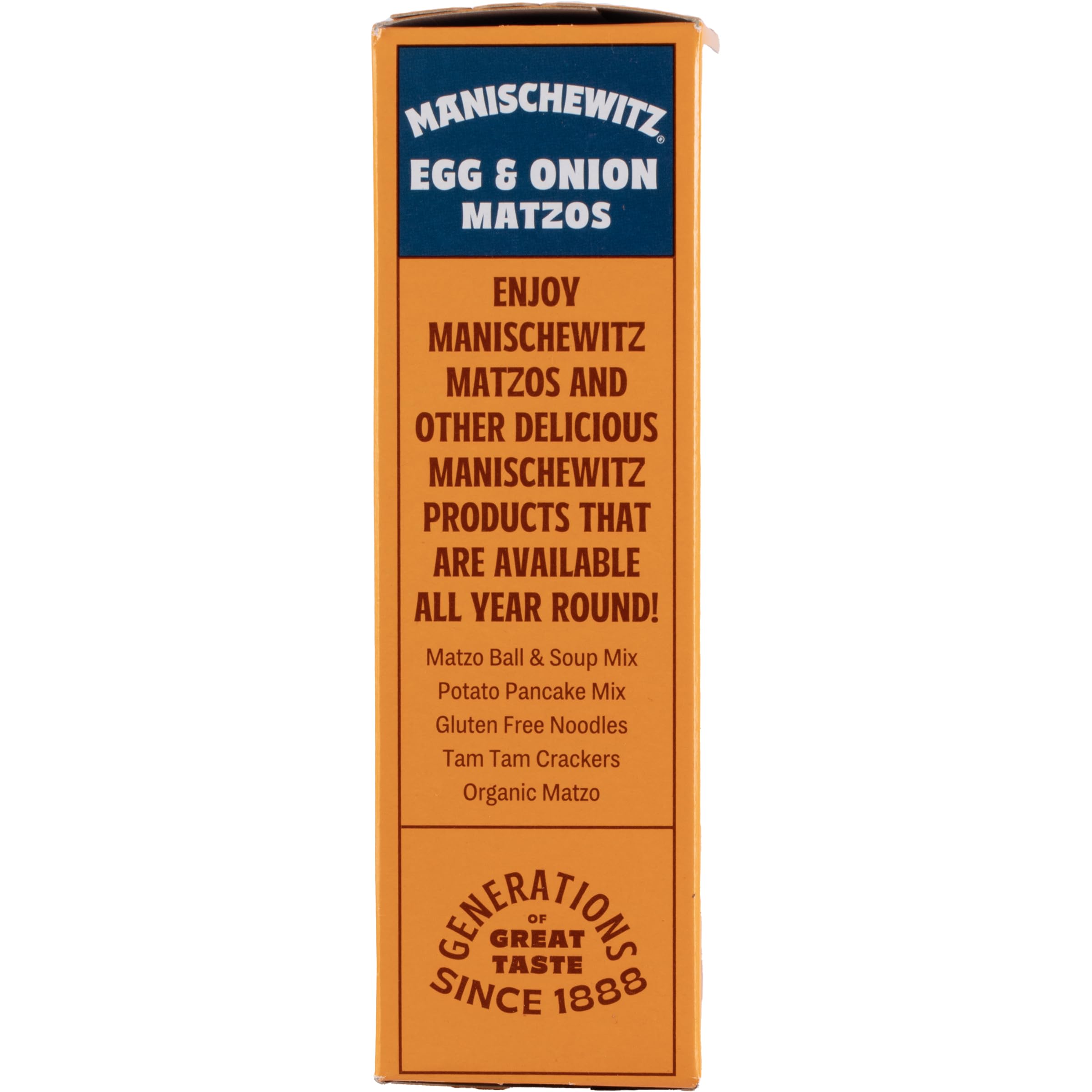 Manischewitz Egg & Onion Matzo 10oz (2 Pack) Crisp & Delicious Flavored Matzo, Not Kosher for Passover - Image 3