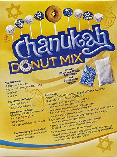 Manischewitz Hanukkah Donut Mix 11.5oz (2 Pack) Blue & White Sprinkles and Powdered Sugar Included, Great Chanukah Activity! - Image 3