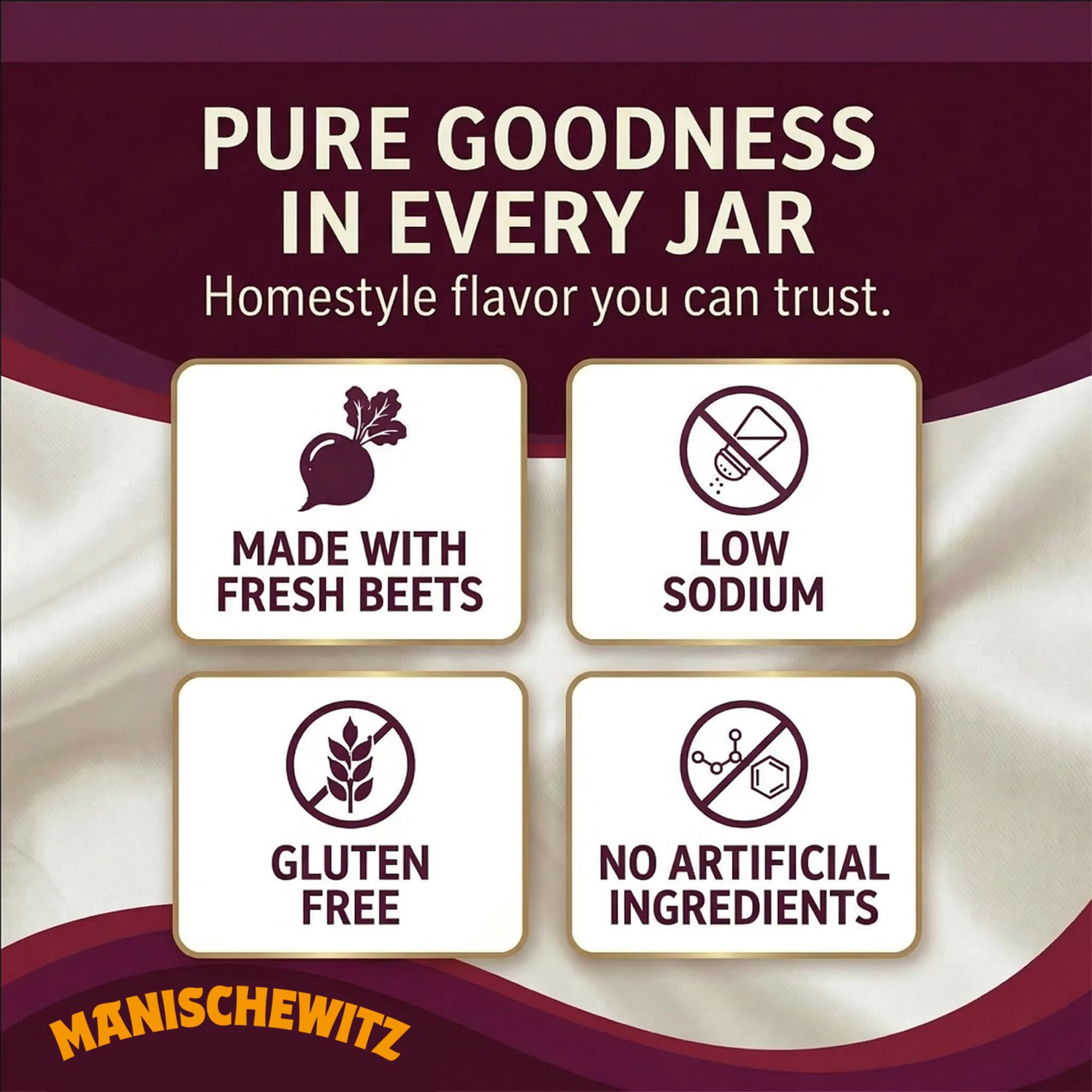 Manischewitz Low Sodium Borscht, 24 oz (4 Pack) | Ready-to-Serve Beet Soup | Sweet & Tangy Flavor | Gluten-Free, Vegetarian | Kosher (including Passover) - Image 7