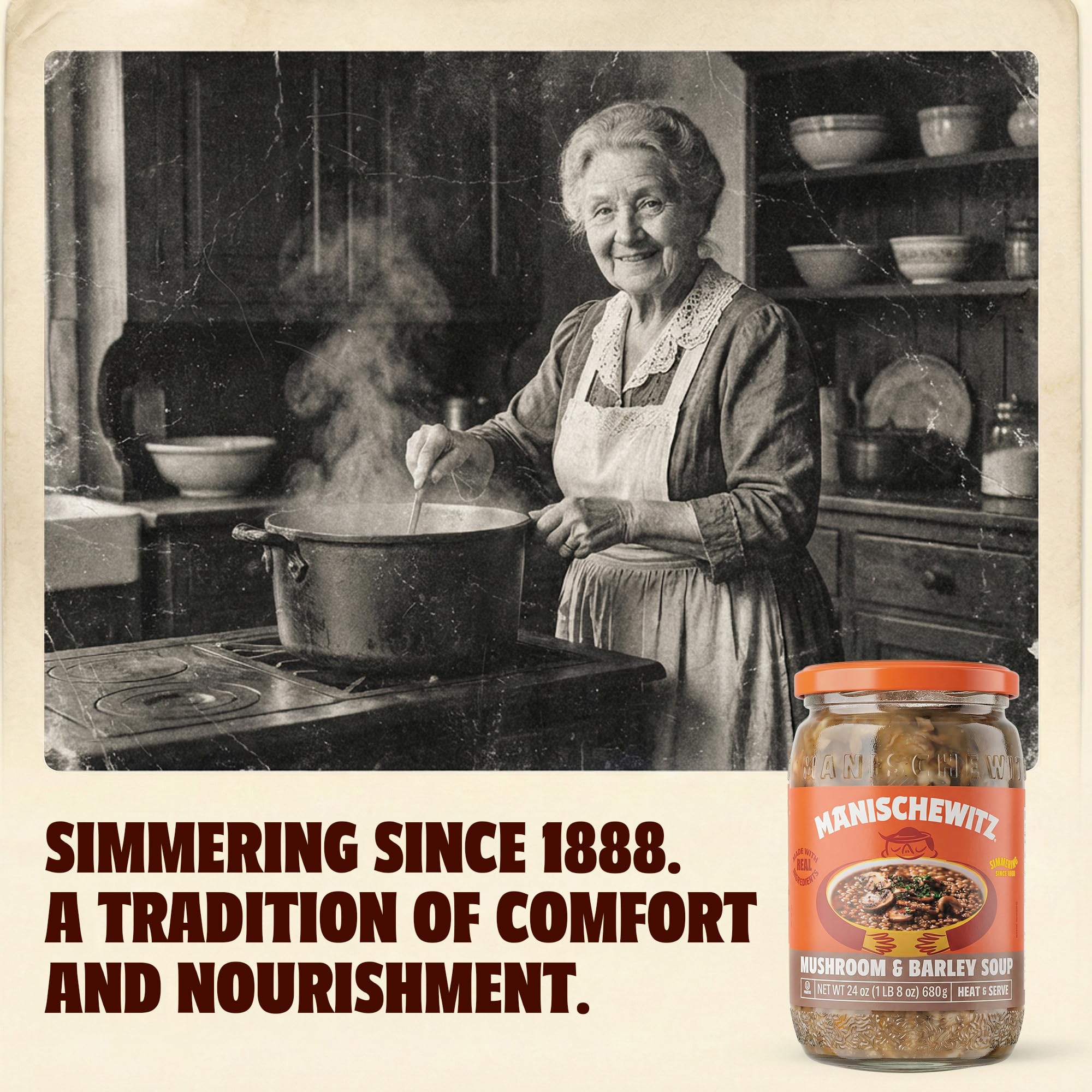 Manischewitz Mushroom Barley Soup, 24 oz (4 Pack) | Homemade Taste | No Artificial Flavors or Preservatives | Ready to Serve | Made with Real Veggies - Image 8