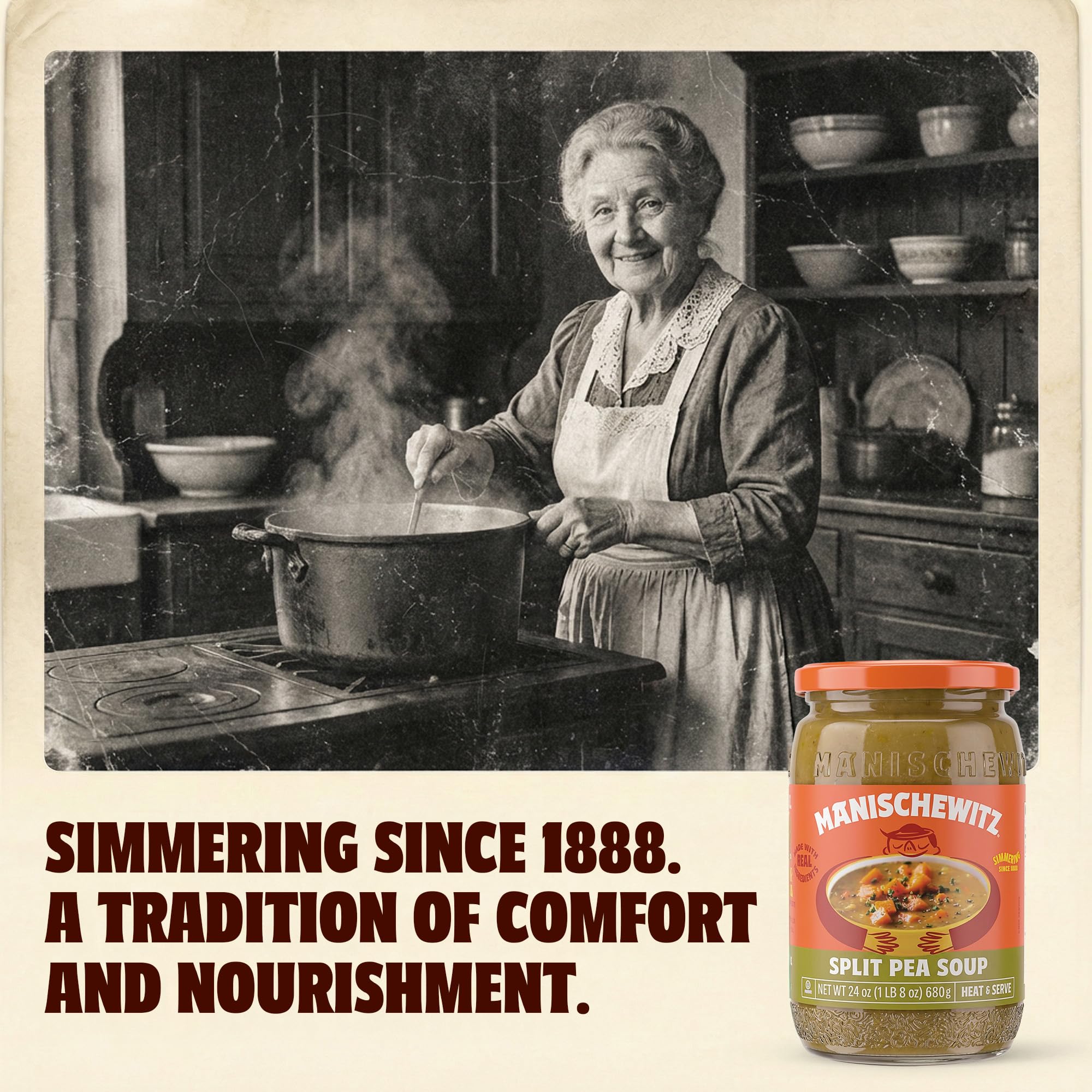 Manischewitz Split Pea Soup, 24 oz (4 Pack) | Homemade Taste | No Artificial Flavors or Preservatives | Ready to Serve | Made with Real Veggies - Image 8