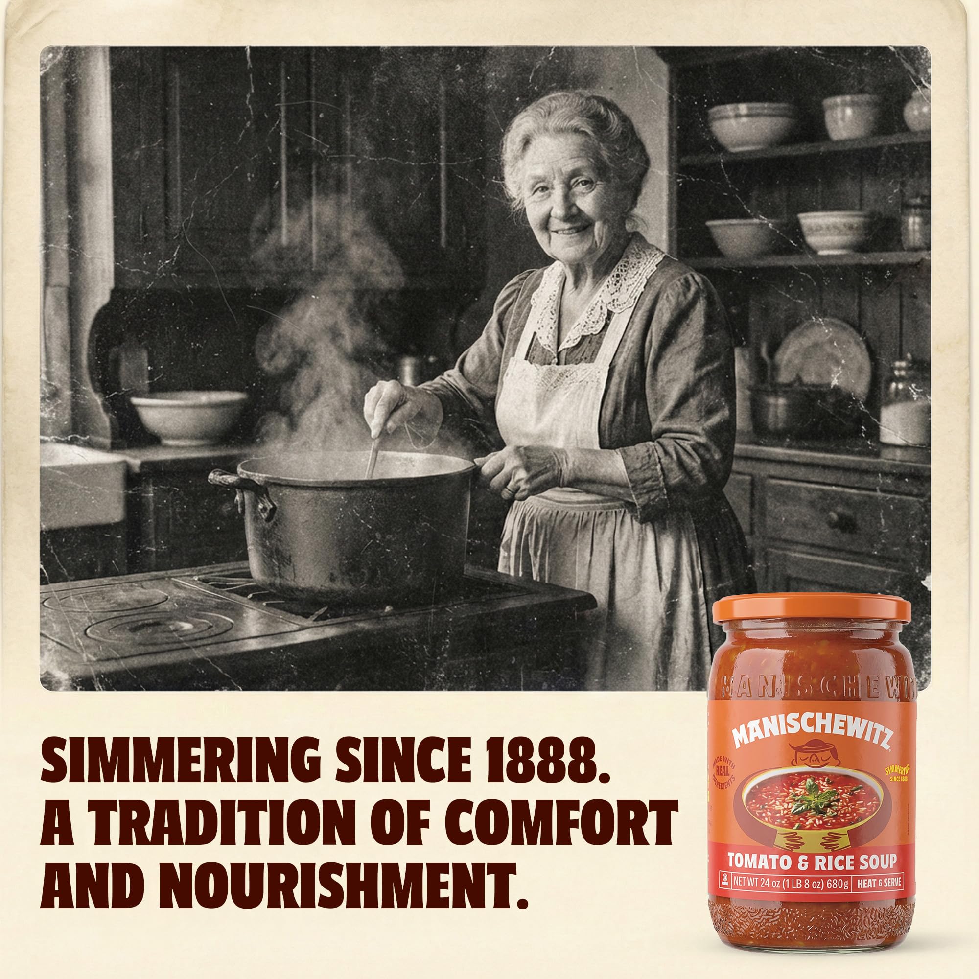 Manischewitz Tomato & Rice Soup, 24 oz (4 Pack) | Homemade Taste | No Artificial Flavors or Preservatives | Ready to Serve | Made with Real Ingredients - Image 8